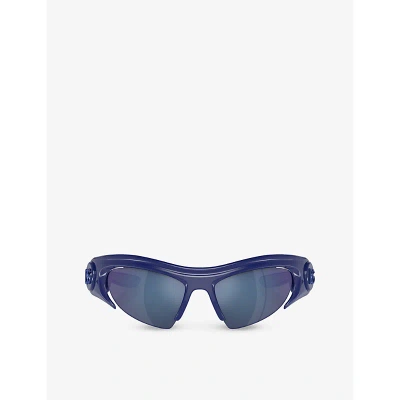 Dolce & Gabbana Dg6192 Cat-eye-frame Nylon Sunglasses In Blue