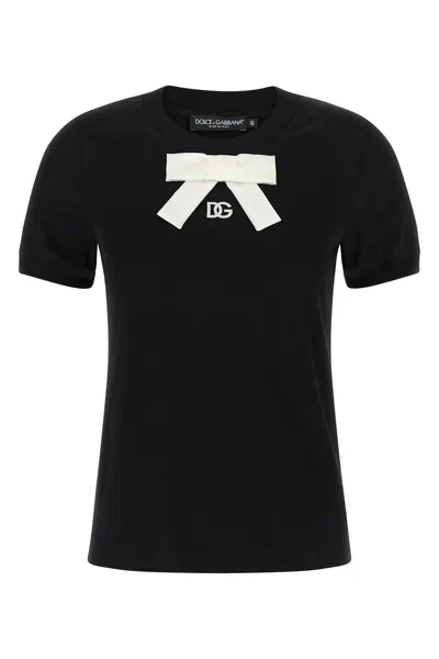 DOLCE & GABBANA DOLCE & GABBANA WOMEN BOW T-SHIRT