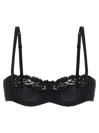 Dolce & Gabbana Women Bra In Silk And Lace In Black