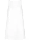 Dolce & Gabbana Short Brocade Dress With Back Neckline In White