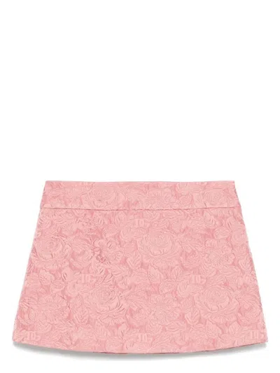 DOLCE & GABBANA WOMEN'S BROCADE MINI SKIRT