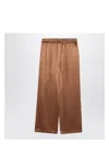 Dolce & Gabbana Dolce&gabbana Brown Silk Pyjama Trousers