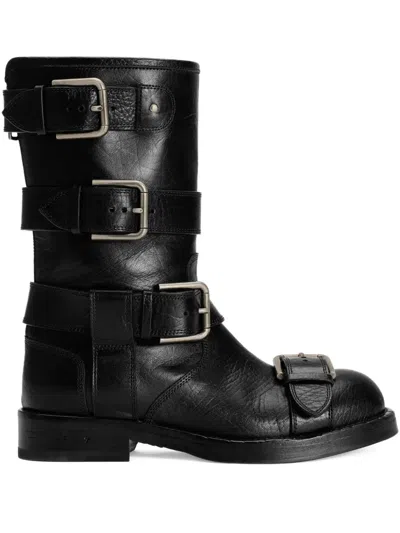 DOLCE & GABBANA DOLCE & GABBANA WOMEN BUCKLED BOOTS
