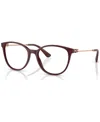 Dolce & Gabbana Women's Butterfly Eyeglasses, Dg336354-o In Bordeaux