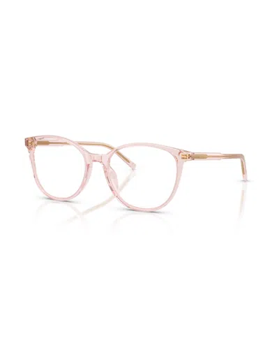 Dolce & Gabbana Women's Butterfly Eyeglasses, Dg3425 In Transparent Rose