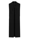 Dolce & Gabbana Crepe Coat In Black