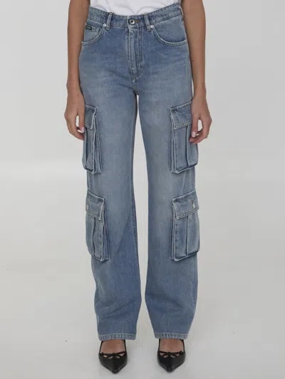 DOLCE & GABBANA WOMEN'S CARGO JEANS