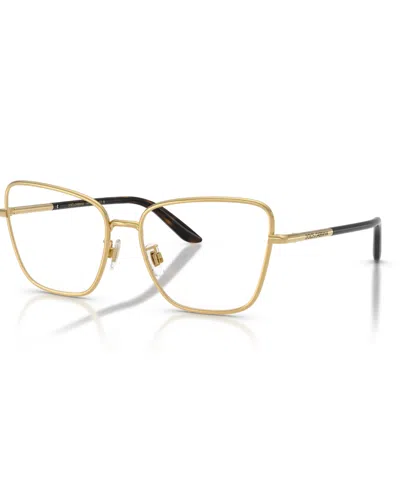 Dolce & Gabbana Women's Cat Eye Eyeglasses, Dg1359 In Gold