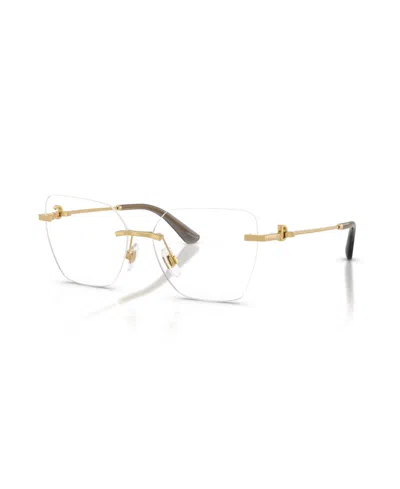 Dolce & Gabbana Dolce Gabbana Women's Cat Eye Eyeglasses, Dg1363 In Gold