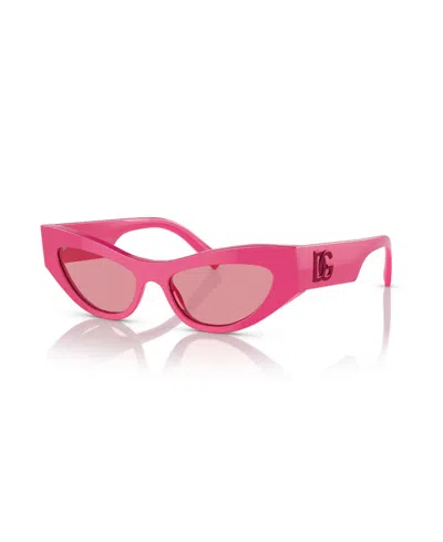 Dolce & Gabbana Women's Cat Eye Sunglasses, Dg4450 In Pink