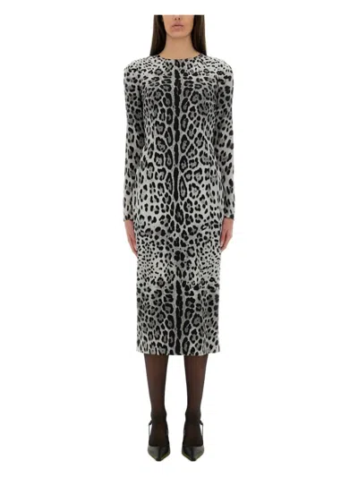 DOLCE & GABBANA WOMEN'S CHARMEUSE SHEATH LONGUETTE DRESS