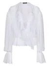 Dolce & Gabbana White Silk Shirt In White