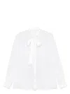Dolce & Gabbana Schluppenhemd Aus Chiffon In White