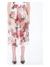 Dolce & Gabbana Longuette Skirt With Rose Print