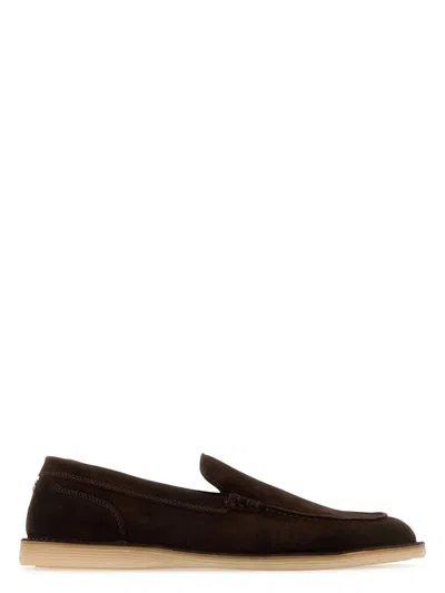 Dolce & Gabbana Women's Chocolate Suede New Florio Loafers