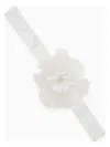 Dolce & Gabbana White Choker With Silk Blend Flower In White