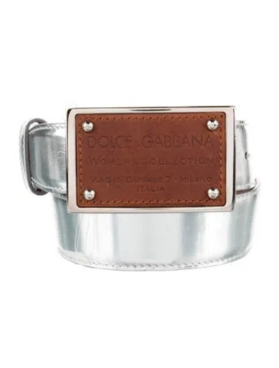 Pre-owned Dolce & Gabbana Women's Collection Patent Leather Waist Belt