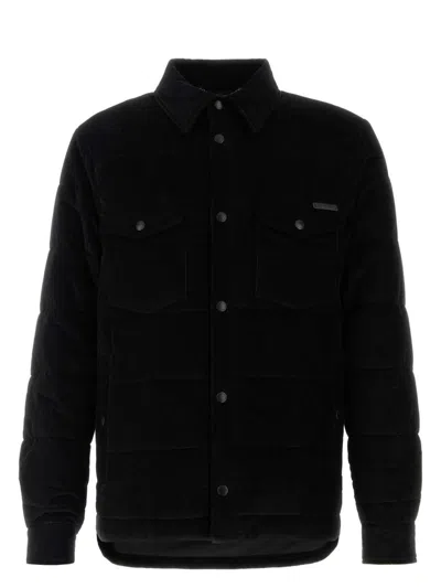 Dolce & Gabbana Women's Corduroy Padded Jacket In Black