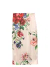 Dolce & Gabbana Printed Stretch Satin Skirt