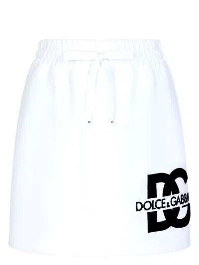 DOLCE & GABBANA WOMEN'S COTTON MINI-SKIRT