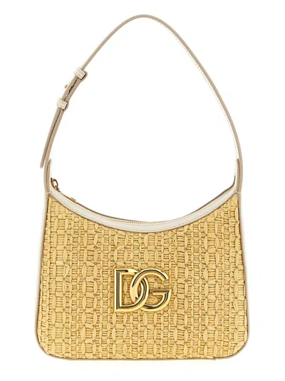Dolce & Gabbana Women's Crochet Shoulder Bag In Sand