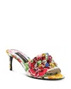 Dolce & Gabbana Multicolor Sandals In Flowers