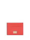 Dolce & Gabbana Women Dauphine Card Holder With Logo Plaque