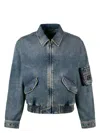 DOLCE & GABBANA WOMEN'S DENIM BOMBER JACKET
