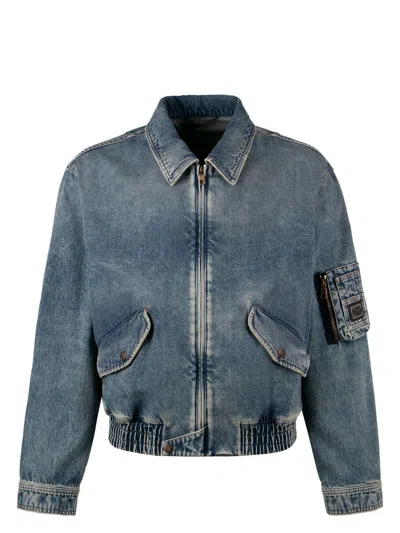 Dolce & Gabbana Women's Denim Bomber Jacket