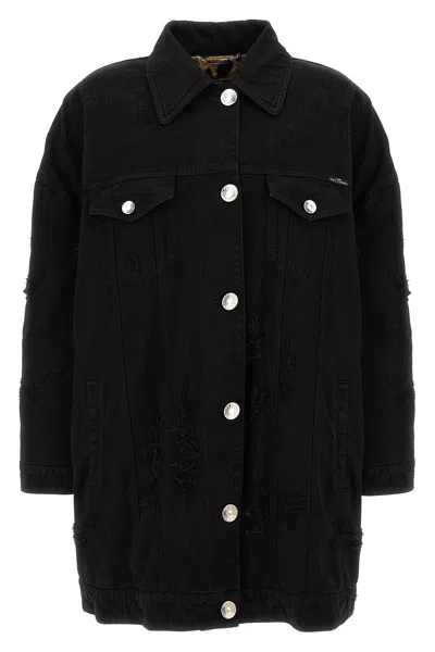 DOLCE & GABBANA DOLCE & GABBANA WOMEN DENIM LONG JACKET