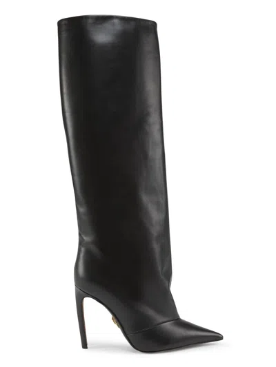 DOLCE & GABBANA WOMEN'S DEVOTION 105MM LEATHER KNEE BOOTS