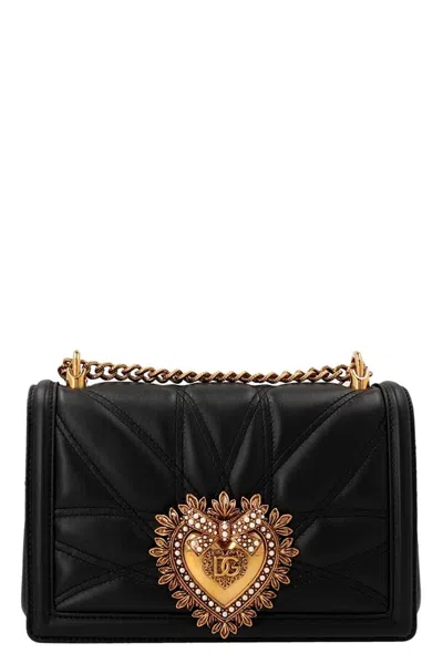 Dolce & Gabbana Women 'devotion' Midi Crossbody Bag In Black