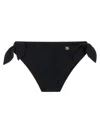 Dolce & Gabbana Swimwear Black Side-tie Bikini Bottom Dg Logo In Black