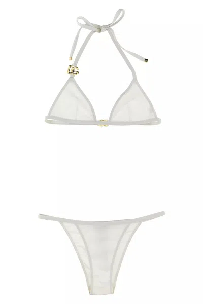 Dolce & Gabbana Dg Bikini Beachwear In White