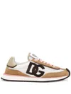 Dolce & Gabbana White Calf Leather Sneakers. Brown Calf Leather Sneakers