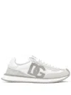 Dolce & Gabbana Aria Dg Suede & Textile Running Sneakers In White