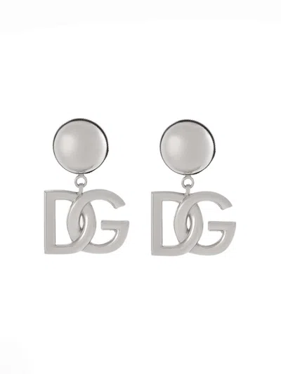 Dolce & Gabbana Women's Dg Essentials Goldtone Drop Earrings In Silver