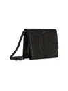 Dolce & Gabbana Women's Dg Leather Flap Crossbody Bag In Nero