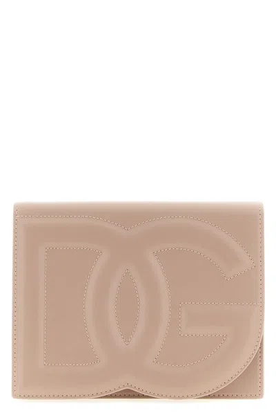 Dolce & Gabbana Women Dg Logo Crossbody Handbag In Pink