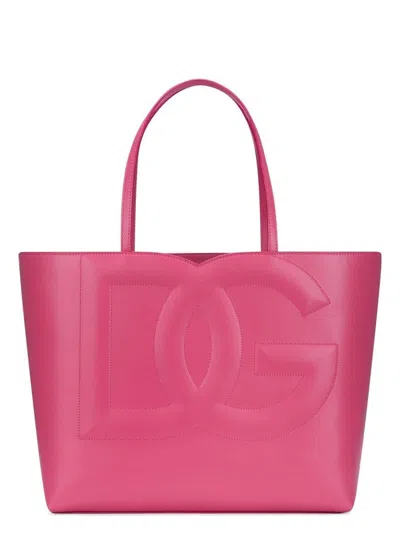 DOLCE & GABBANA WOMEN'S DG LOGO MEDIUM SHOPPING BAG
