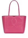 Dolce & Gabbana Small Logo Shopping Bag Tote Bag Fuchsia In Pink