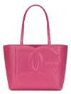 Dolce & Gabbana Small Logo Shopping Bag Tote Bag Fuchsia In Pink