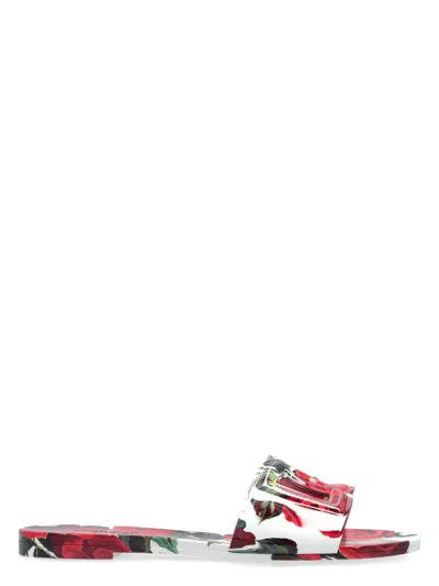 DOLCE & GABBANA WOMEN'S DG PRINTED SLIDES