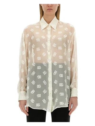 DOLCE & GABBANA WOMEN'S DG SHIRT ALL OVER