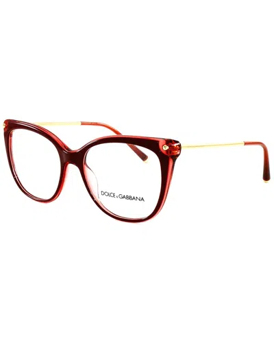 Dolce & Gabbana Women's Dg3294 52mm Optical Frames In Red