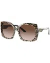 Dolce & Gabbana Dolce And Gabbana Brown Gradient Dark Brown Square Ladies Sunglasses Dg4385f 316313 58
