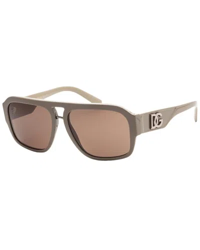 Dolce & Gabbana Men's Dg4403 58mm Sunglasses In Brown