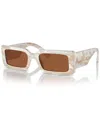 Dolce & Gabbana 53mm Rectangular Sunglasses In Brown