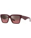 Dolce & Gabbana Dolce And Gabbana Pink Mirror Gradient Square Ladies Sunglasses Dg4436 30917e 59 In Red