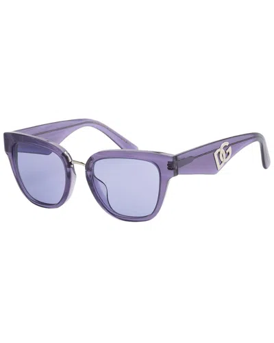 Dolce & Gabbana Women's Dg4437f 51mm Sunglasses In Purple